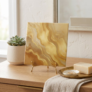 Azulejo De Cerâmica Ágata Mármore Dourado