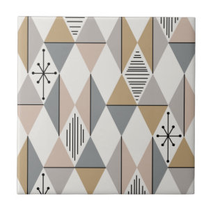 Azulejo De Cerâmica Ágil Atômica Diamantes Prateados Dourados