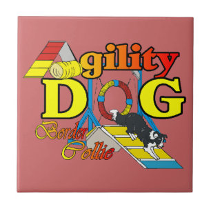 Azulejo De Cerâmica Agilidade de Borda Collie
