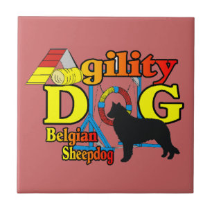 Azulejo De Cerâmica Agilidade de Sheepdog Belga