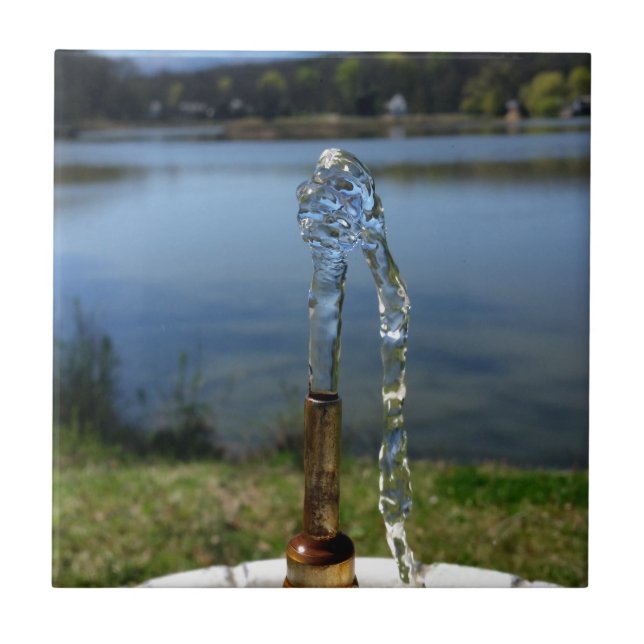 Azulejo De Cerâmica água bebendo (Frente)