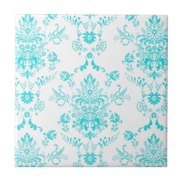 Azulejo De Cerâmica Água Damasco (Frente)