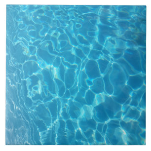 Azulejo De Cerâmica Água de Piscina Azul Céu Cristalino
