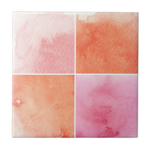 Azulejo De Cerâmica aguarela colorida