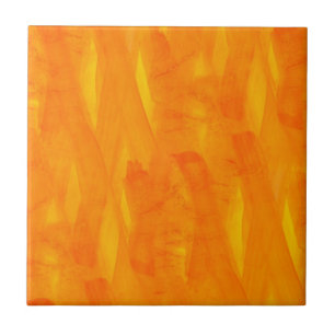 Azulejo De Cerâmica Aguarela sem emenda do abstrato do amarelo do