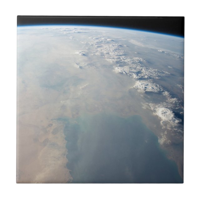 Azulejo De Cerâmica Águas Azuis Tropicais Do Golfo Persa. 2 (Frente)