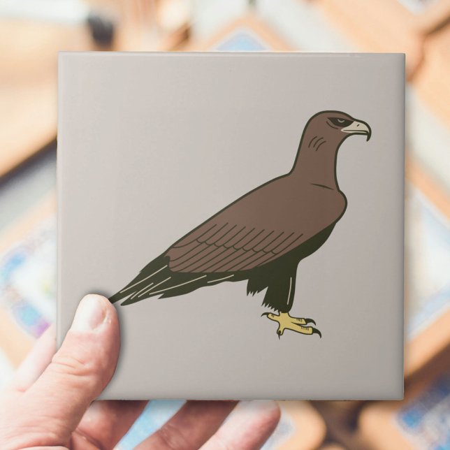 Azulejo De Cerâmica Águia ouro (Golden Eagle Ceramic Tile)