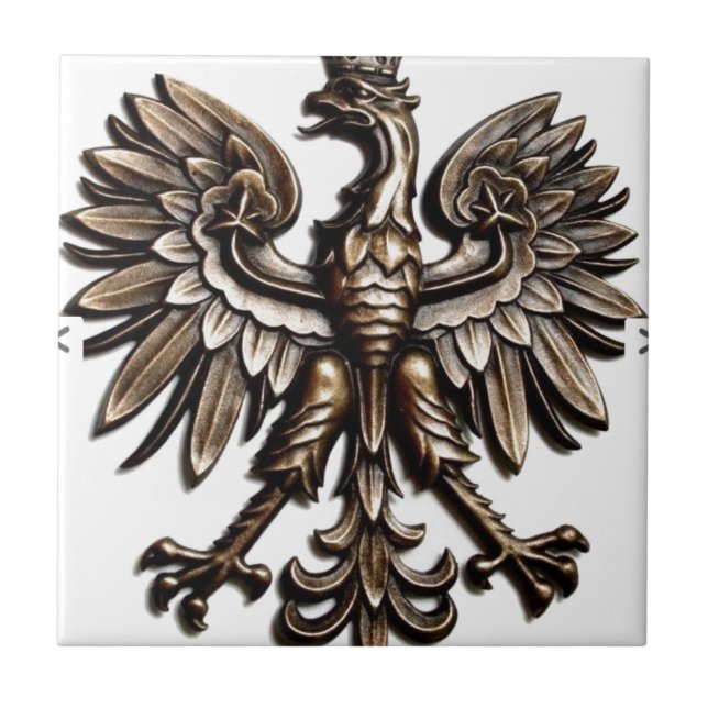 Azulejo De Cerâmica Águia polonesa (Frente)