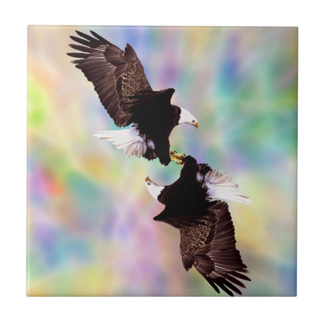 Azulejo De Cerâmica Águias dançantes (Frente)