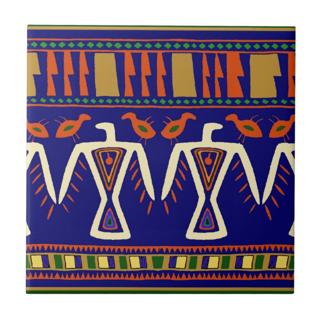 Azulejo De Cerâmica Águias Ojibway (Frente)