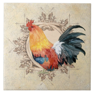 Azulejo De Cerâmica AJR-PAPER-Black-Vintage-Rooster-1b.jpg
