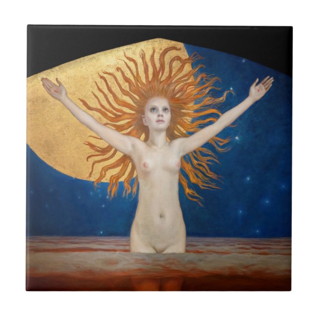 Azulejo De Cerâmica Akseli Gallen-Kallela - Ad Astra (Frente)