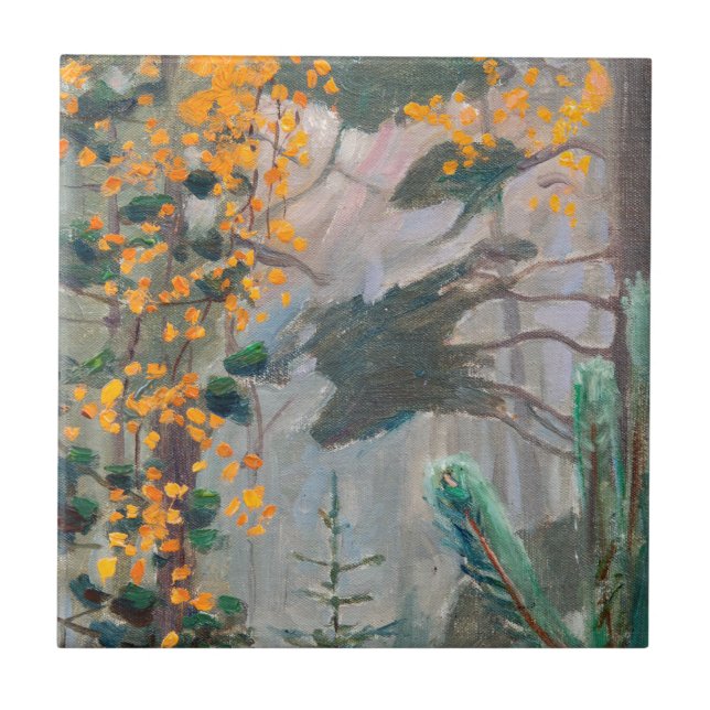 Azulejo De Cerâmica Akseli Gallen-Kallela - Floresta do outono (Frente)