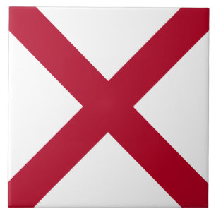 Azulejo De Cerâmica Alabama: Cruz Vermelha de São André Bandeira