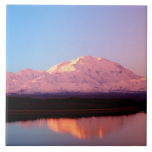Azulejo De Cerâmica Alasca, Parque Nacional Denali, Mt. McKinley em