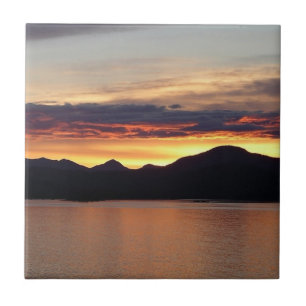 Azulejo De Cerâmica Alaskan Sunset I Beauful Alaska Photoics