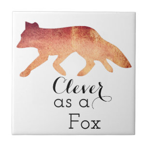 Azulejo De Cerâmica Alavanca como uma Cor de Água Tipográfica da Fox