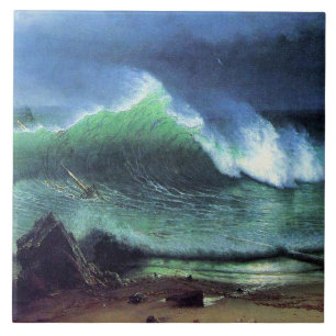 Azulejo De Cerâmica Albert Bierstadt, Mar de Emerald