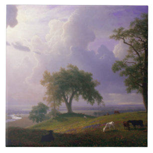Azulejo De Cerâmica Albert Bierstadt - Primavera da Califórnia