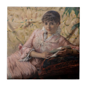Azulejo De Cerâmica Albert Edelsense - A Leitura do Parisienne