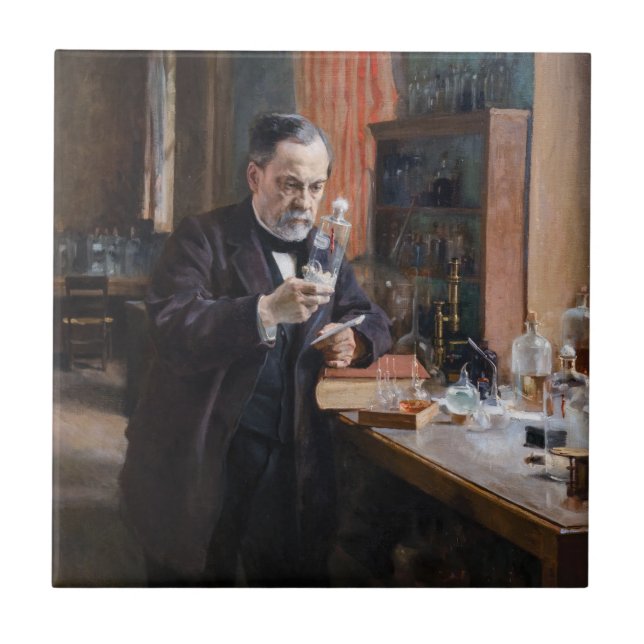 Azulejo De Cerâmica Albert Edelsense - Retrato de Louis Pasteur (Frente)