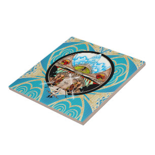 Azulejo De Cerâmica Aldeia de Tiki