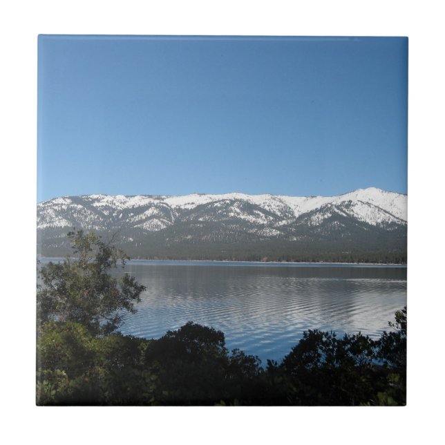 Azulejo De Cerâmica Aldeia Incline, lago de North Shore Tahoe (Frente)