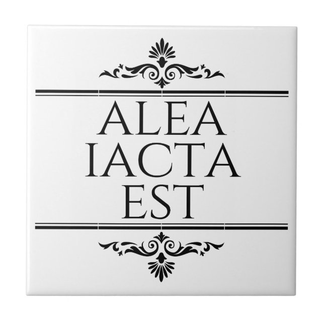 Azulejo De Cerâmica Alea Iacta Est (Frente)