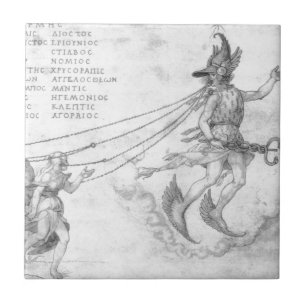 Azulejo De Cerâmica Alegoria da eloquência por Albrecht Durer