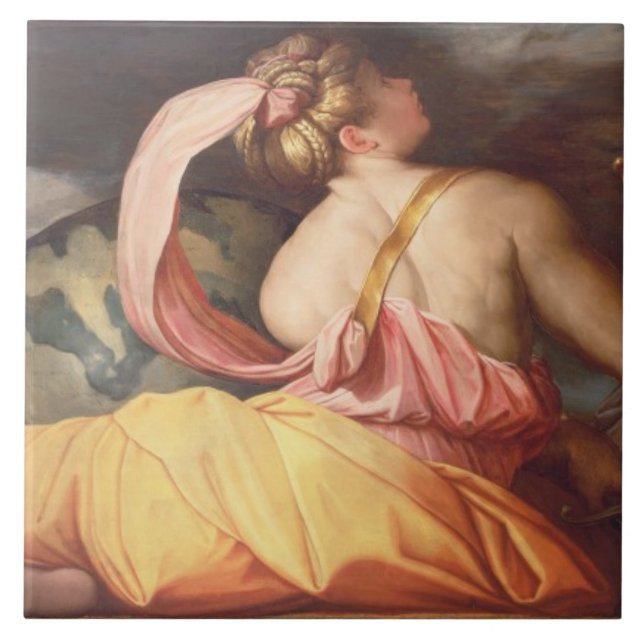 Azulejo De Cerâmica Alegoria da geografia (Frente)