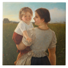 Azulejo De Cerâmica Alegria da Mãe (Mãe e Filha Adoráveis)