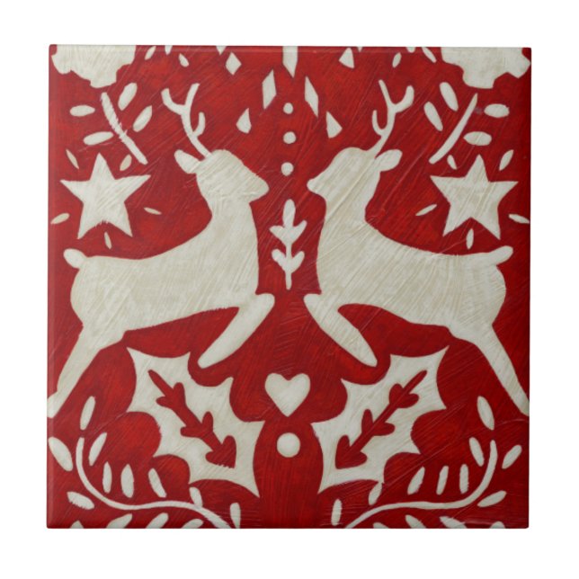 Azulejo De Cerâmica Alegria de Natal I (Frente)