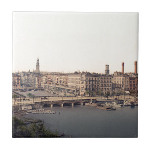 Azulejo De Cerâmica Alemanha Alster Alemanha de Hamburgo Alsterarkaden
