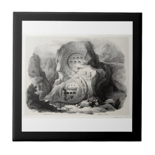 Azulejo De Cerâmica Alfabeto Pittorico de Antonio Basoli: Letra S