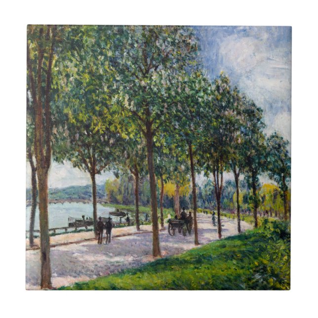 Azulejo De Cerâmica Alfred Sisley - Allee de Castanheiras (Frente)