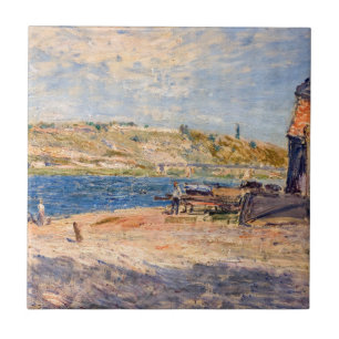 Azulejo De Cerâmica Alfred Sisley - Rio Banks em Santo-Mammes