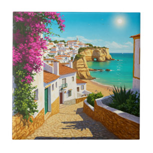 Azulejo De Cerâmica Algarve Portugal Viagem
