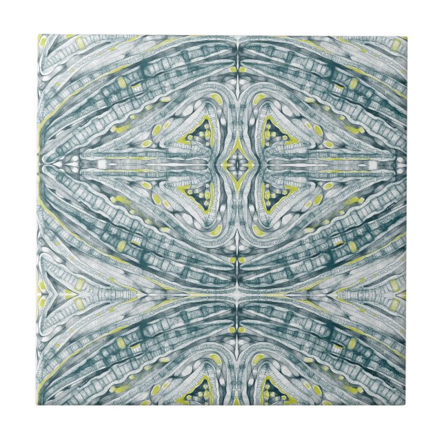 Azulejo De Cerâmica Algas Em Vidro (Frente)