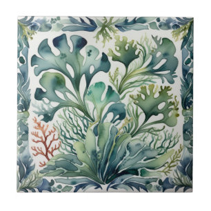 Azulejo De Cerâmica Algas marinhas