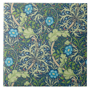 Azulejo De Cerâmica Algas marinhas, William Morris