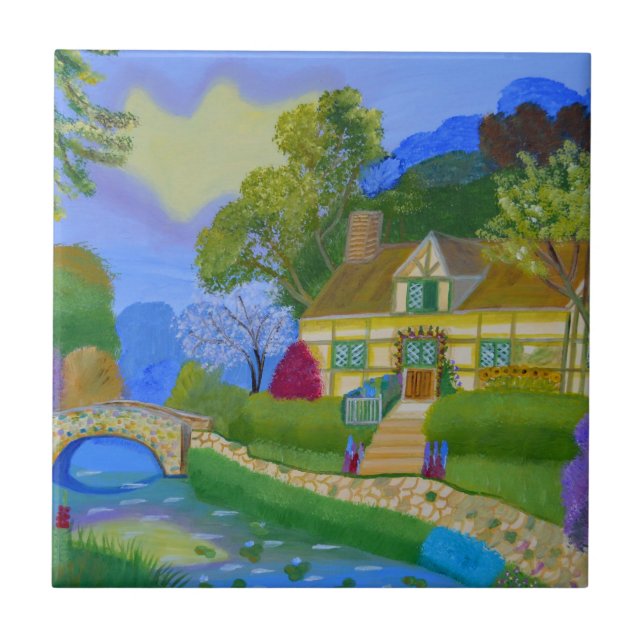 Azulejo De Cerâmica Algodão primavera (Frente)