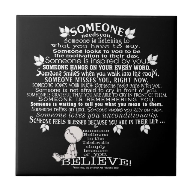 Azulejo De Cerâmica ALGUÉM Tree (Frente)