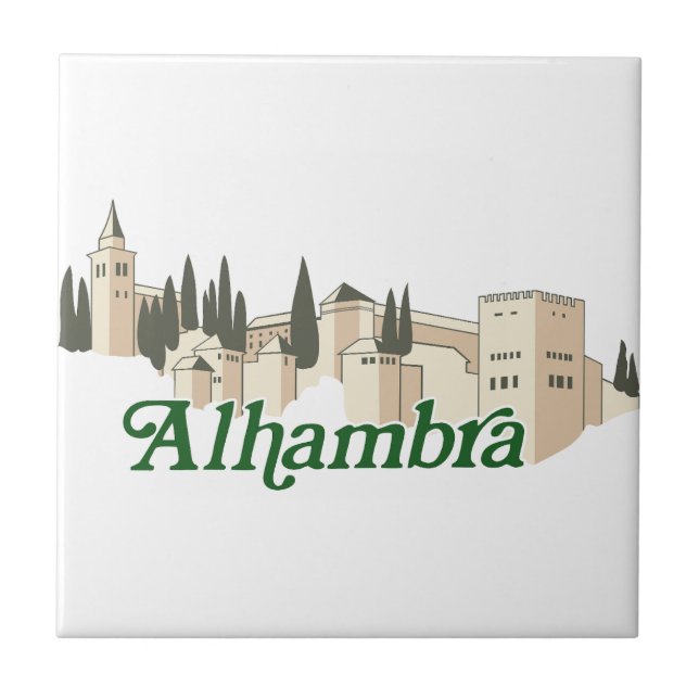 Azulejo De Cerâmica Alhambra (Frente)