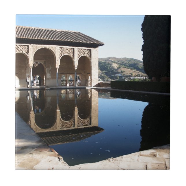 Azulejo De Cerâmica Alhambra, Granada, espanha (Frente)
