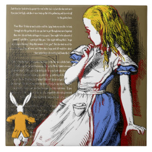 Azulejo De Cerâmica Alice no País das Maravilhas