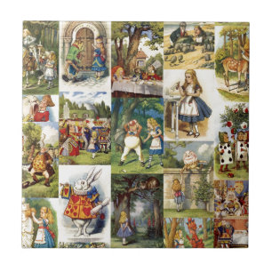 Azulejo De Cerâmica Alice no país das maravilhas