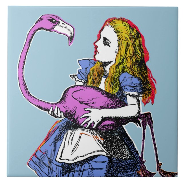 Azulejo De Cerâmica Alice no País das Maravilhas (Frente)