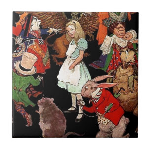Azulejo De Cerâmica Alice no País das Maravilhas