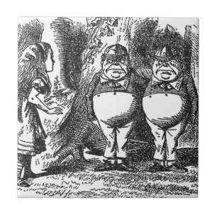 Azulejo De Cerâmica Alice no País das Maravilhas