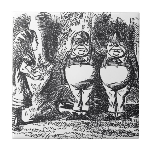 Azulejo De Cerâmica Alice no País das Maravilhas (Frente)